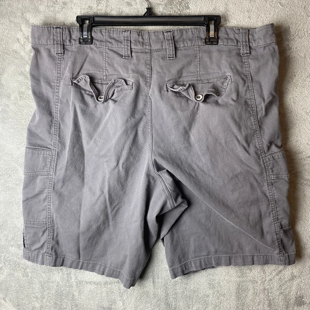 Nat Nast Mens 42 Cargo Shorts Grey Cotton Spandex Blend
